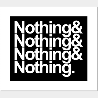 Nothing & Nothing & Nothing & Nothing. Posters and Art